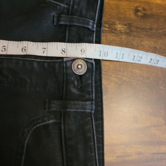 American Eagle Jeans 2 R Dream Jegging Hi Rise Tummy Control Slimming Black Wash - Picture 10 of 13